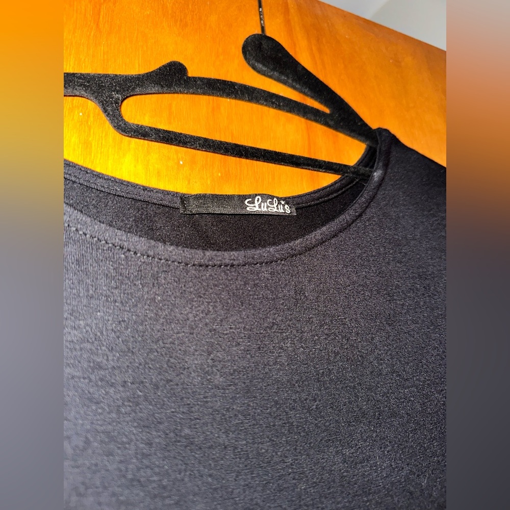 Lulus Long Sleeve Bodycon Black Mini Dress XS - Picture 2 of 4